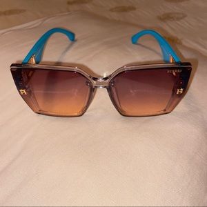 New Royal Blue & Gold Sunglasses